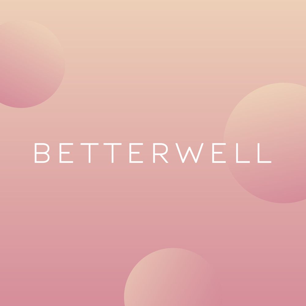 The Betterwell wordmark on a peach gradient