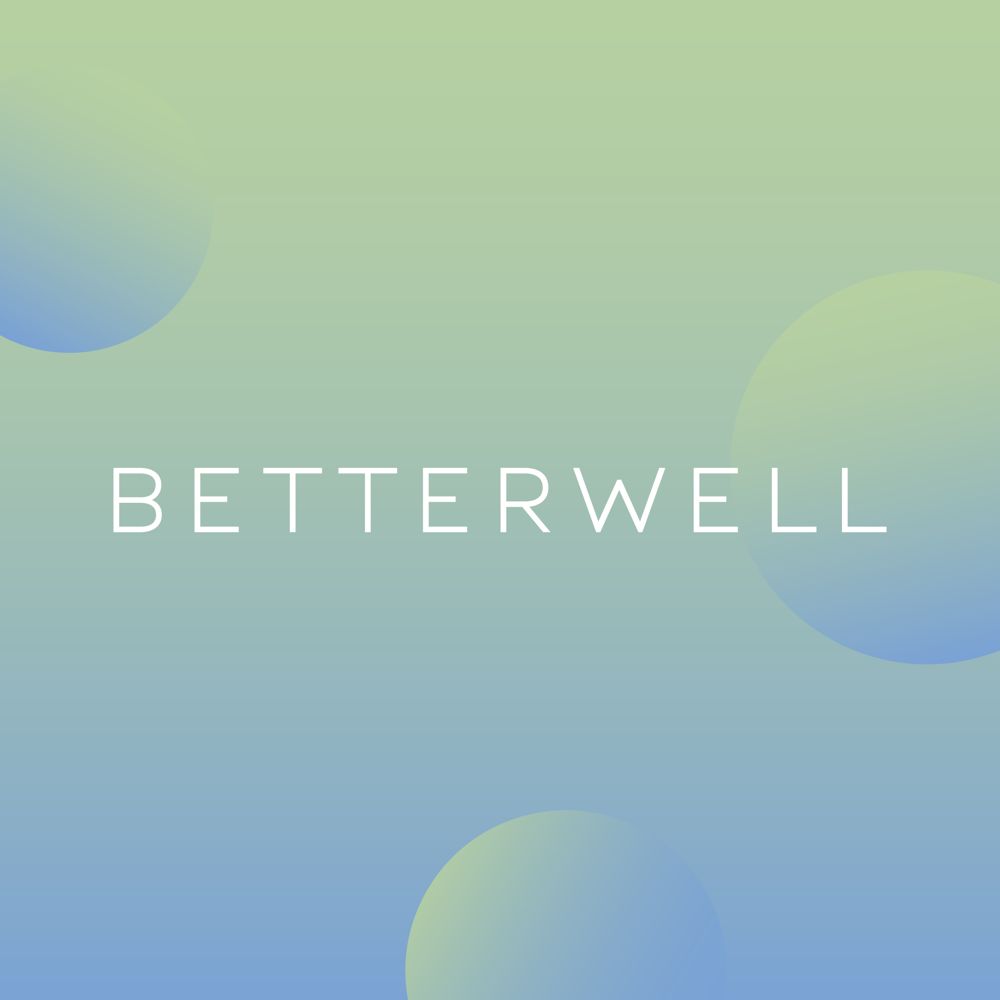 The Betterwell wordmark on a green-to-blue gradient