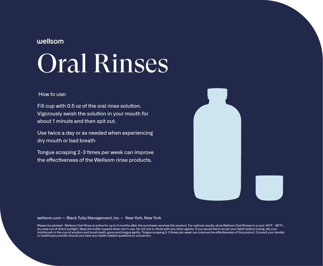 Navy Wellsom mailer card for Oral Rinses